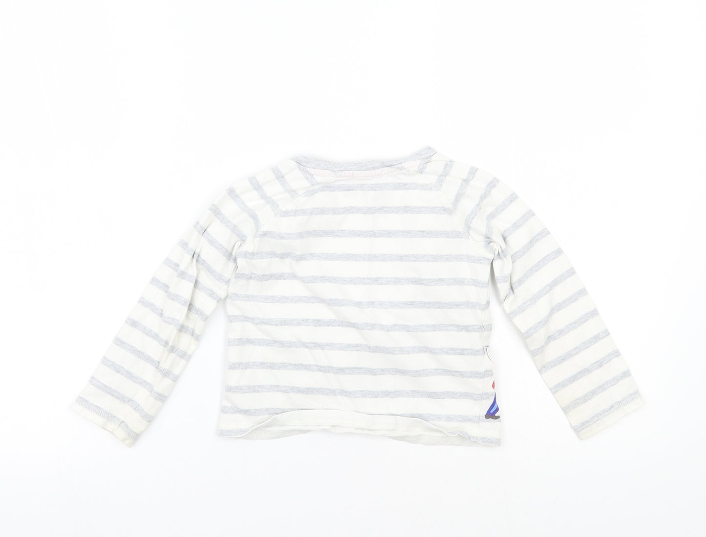 Cath Kids Boys White Striped  Basic T-Shirt Size 2-3 Years