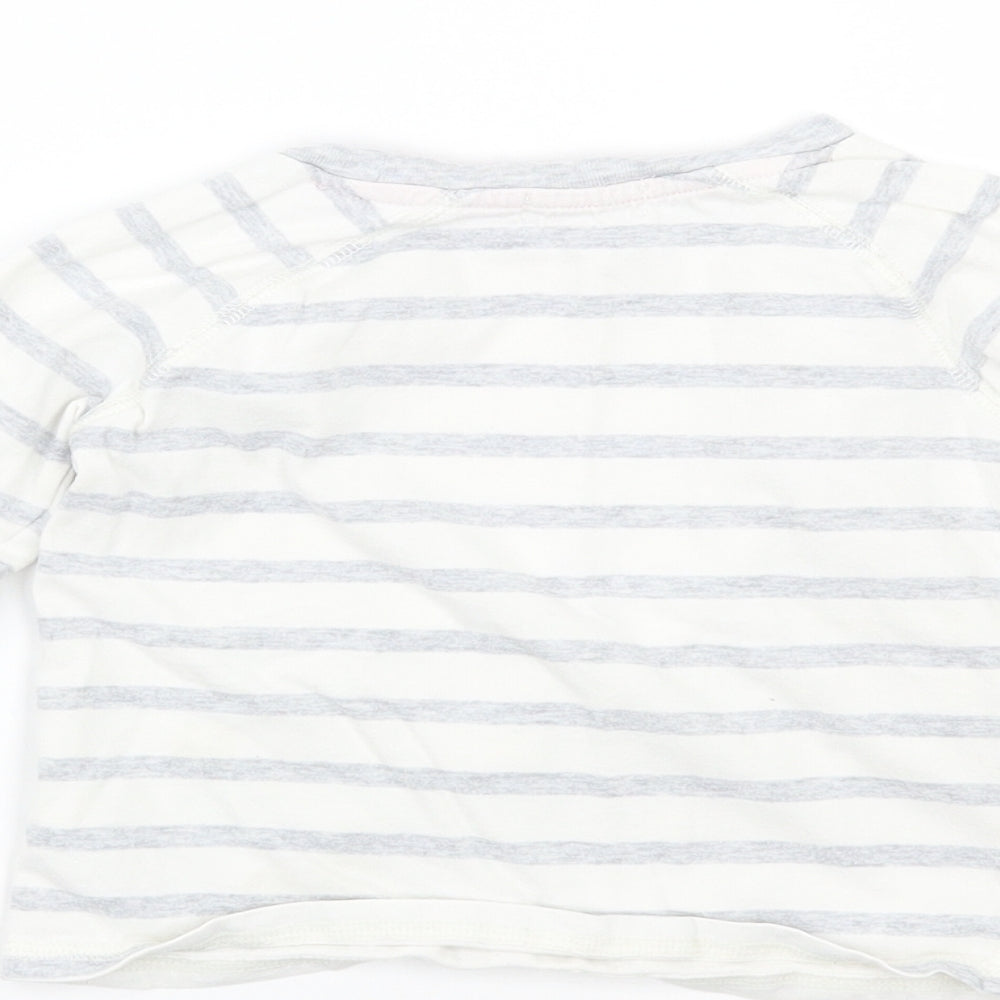 Cath Kids Boys White Striped  Basic T-Shirt Size 2-3 Years