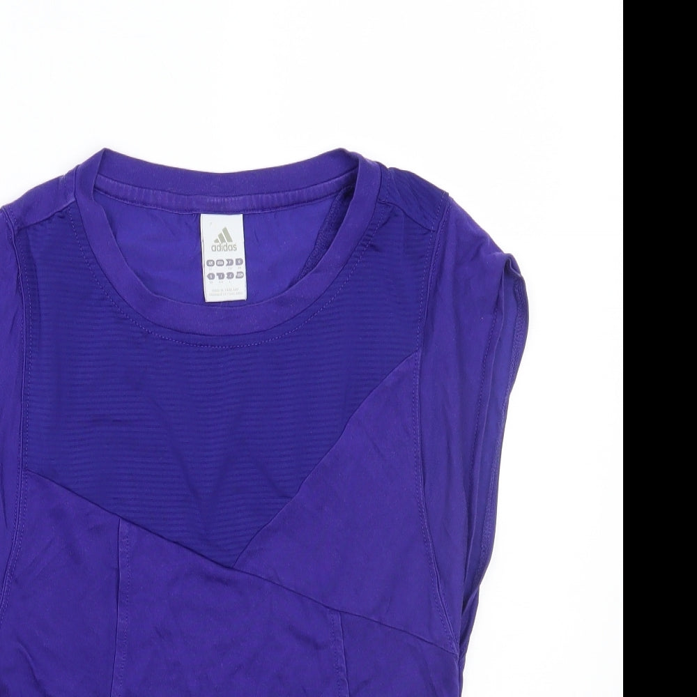 adidas Womens Blue   Basic T-Shirt Size 12
