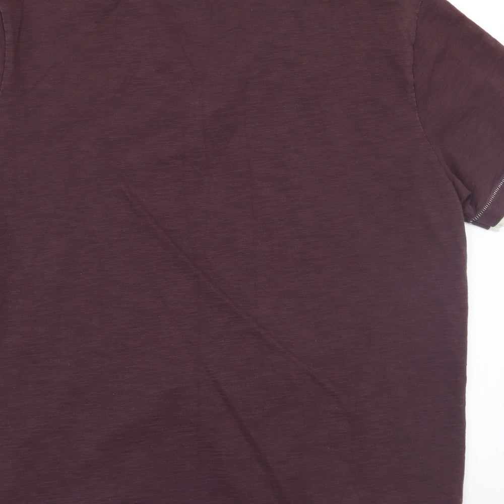 TU Mens Brown    T-Shirt Size M