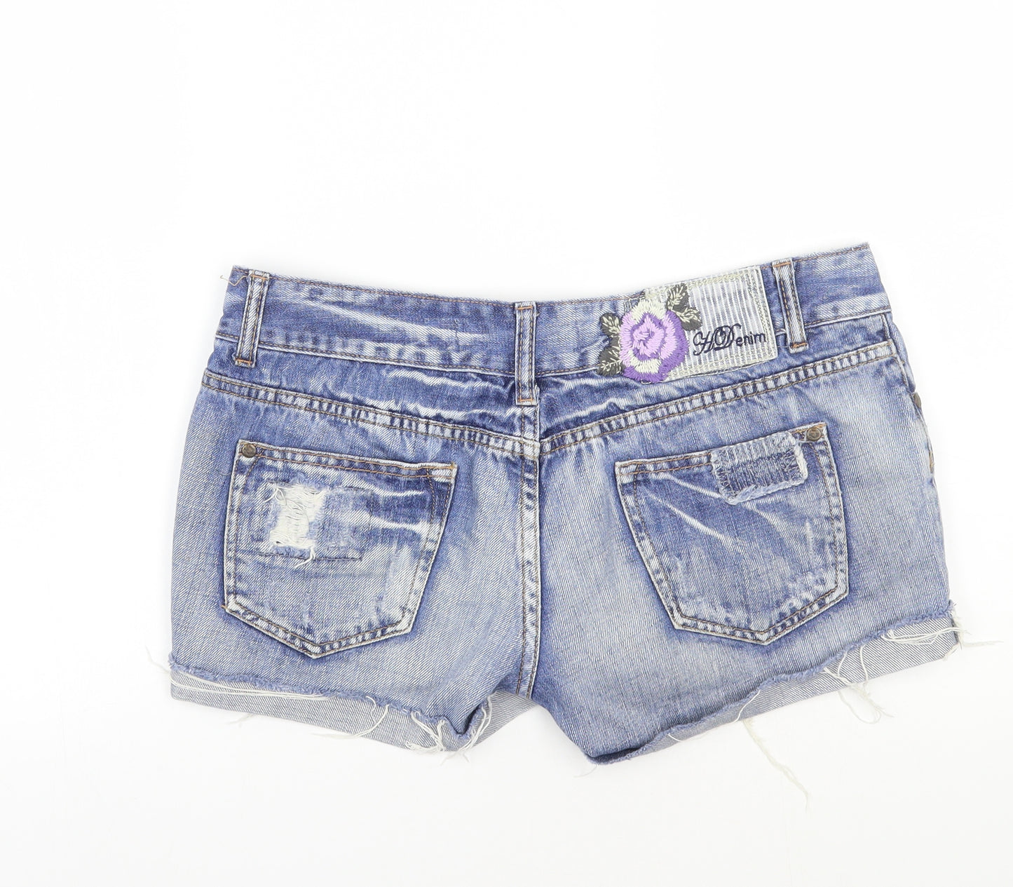 Newlook Womens Blue   Cut-Off Shorts Size 12
