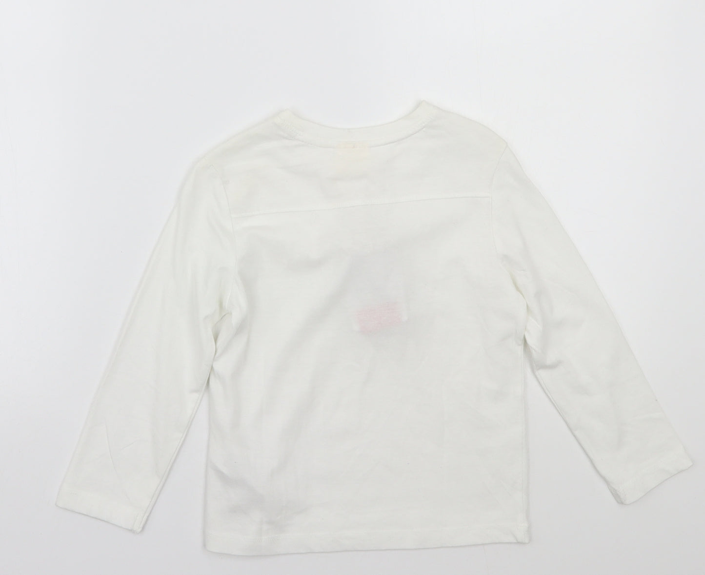 Zara Girls White   Basic T-Shirt Size 5 Years