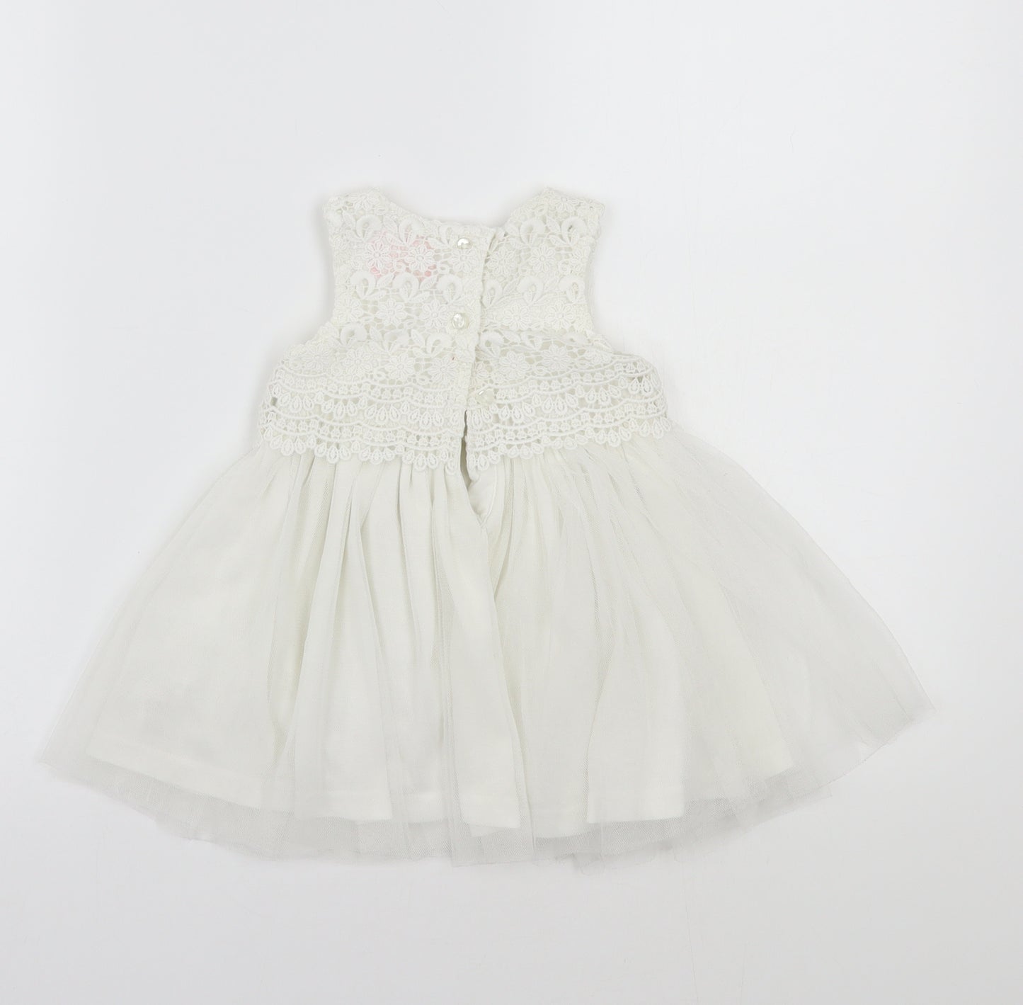 Early days Girls White   A-Line  Size 6-9 Months