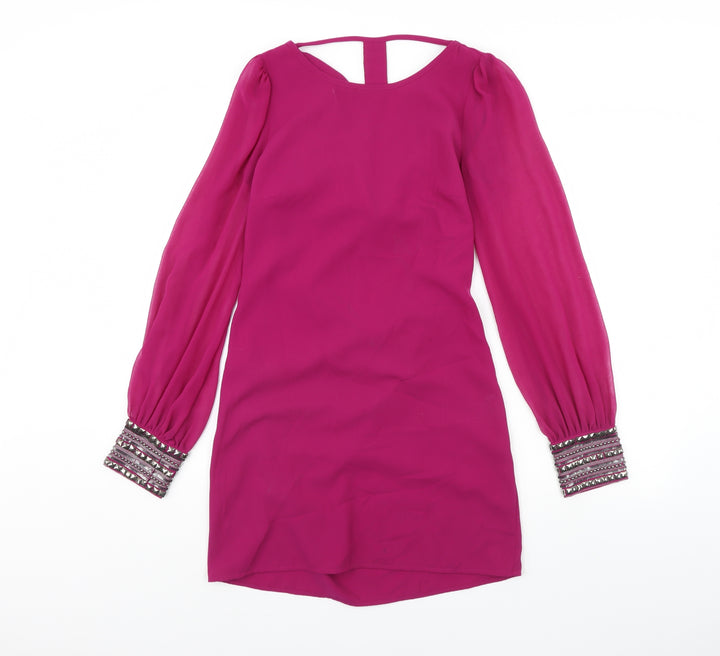 Warehouse Womens Purple   Shift  Size 8