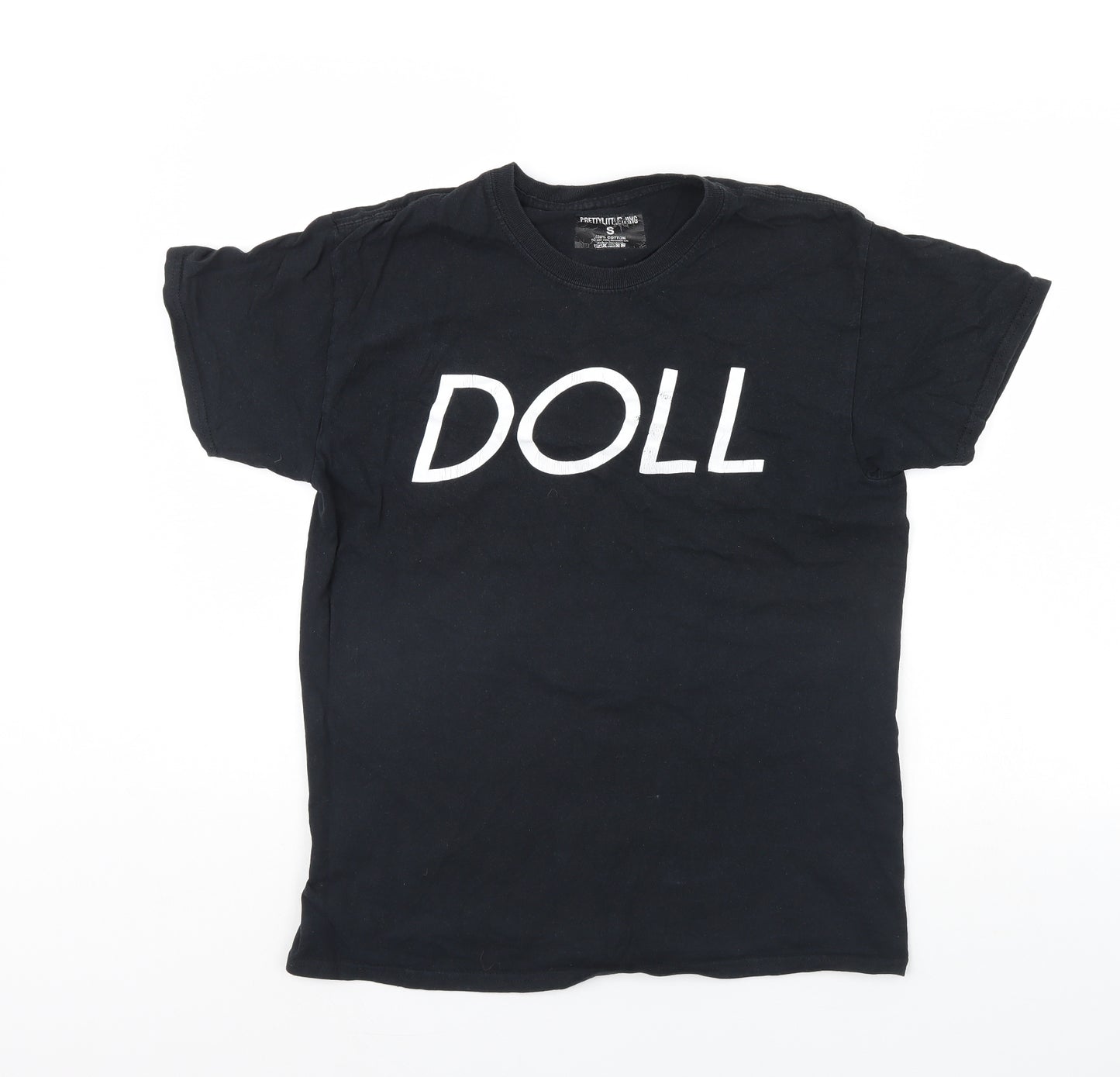 pretty little Thing Womens Black   Basic T-Shirt Size S