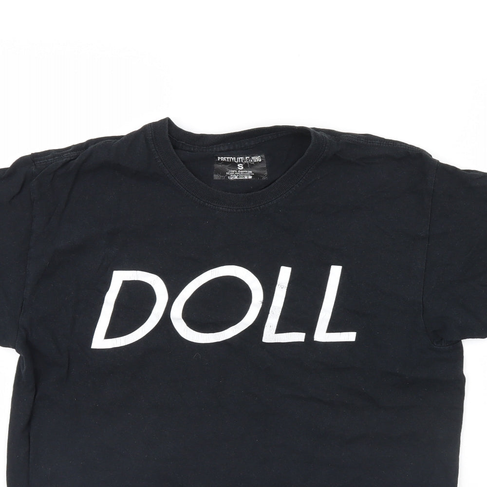 pretty little Thing Womens Black   Basic T-Shirt Size S