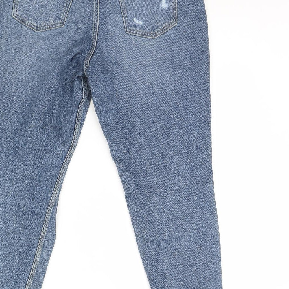F&F Womens Blue  Denim Straight Jeans Size 10 L29 in