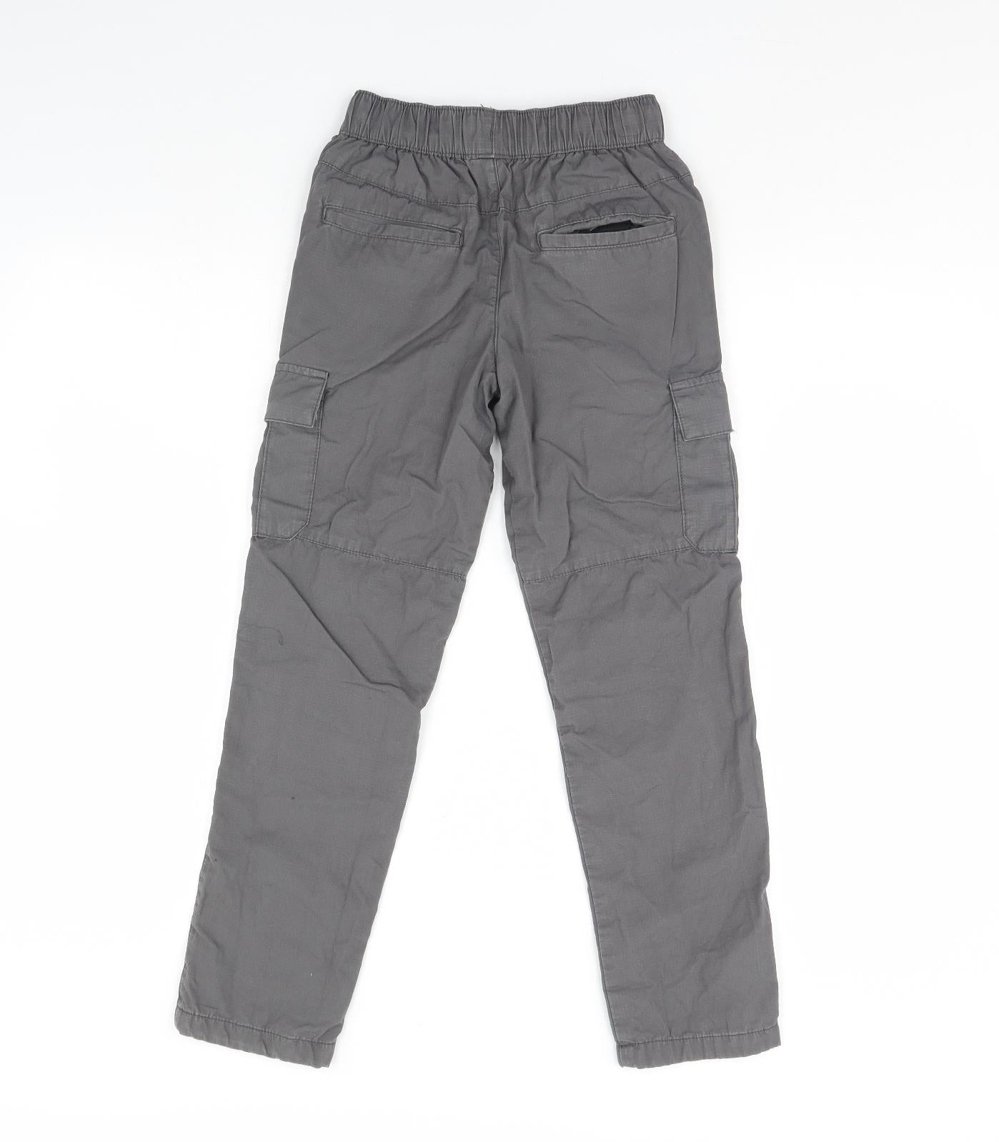George Boys Grey   Chino Trousers Size 9 Years