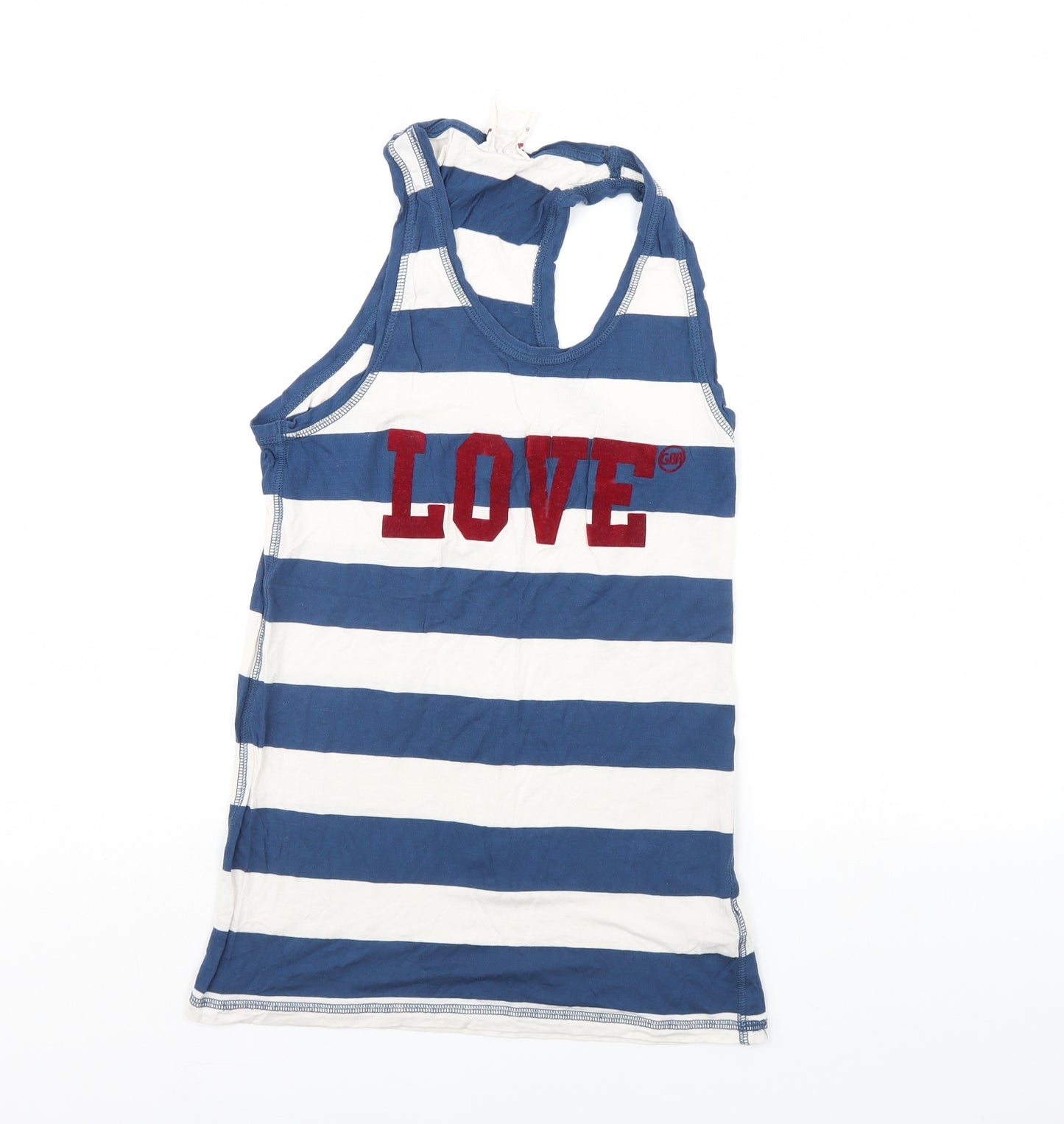 NEXT Womens Blue Striped  Basic Tank Size 8