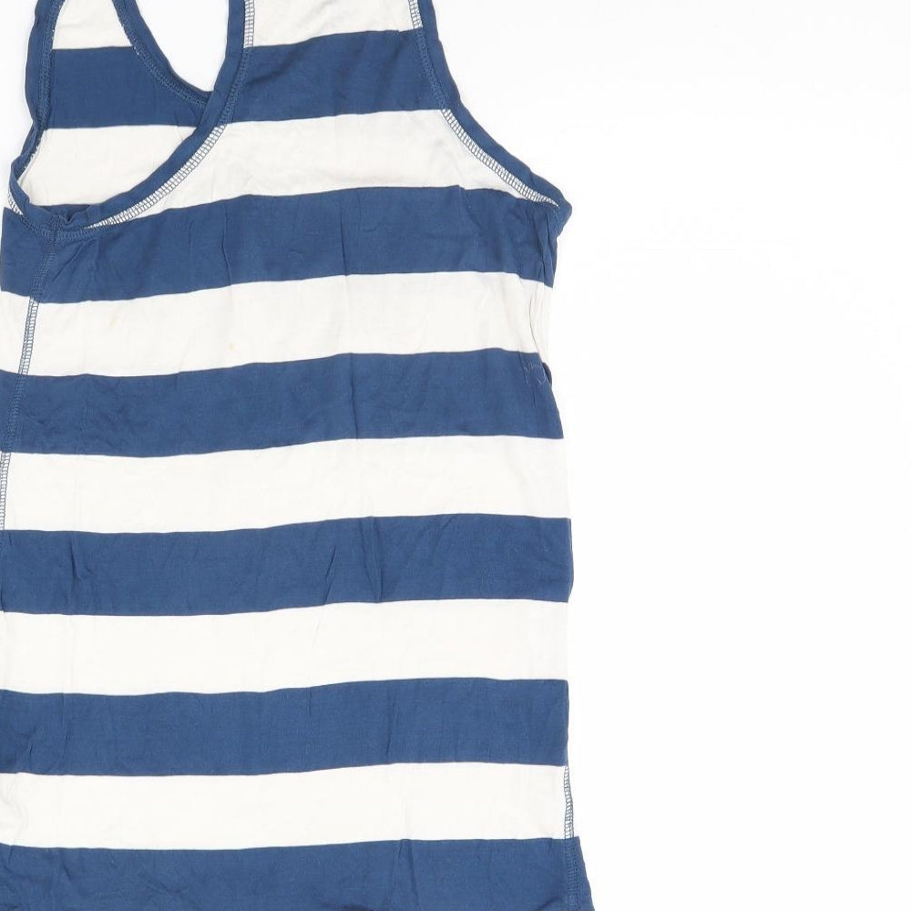 NEXT Womens Blue Striped  Basic Tank Size 8