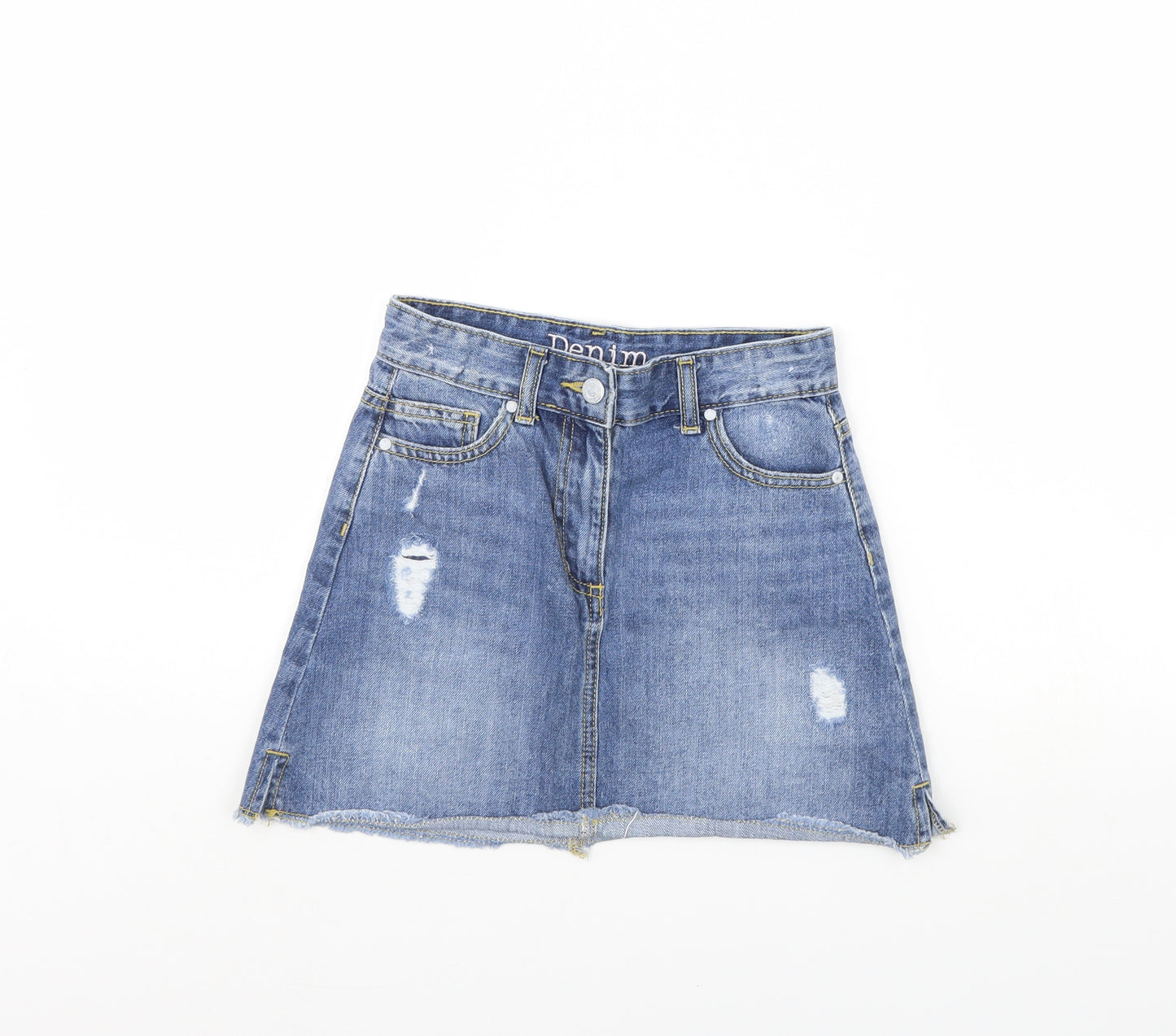 Denim Girls Blue  Denim Mini Skirt Size 10 Years