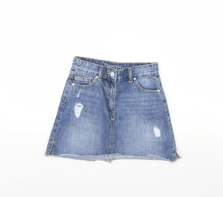 Denim Girls Blue  Denim Mini Skirt Size 10 Years
