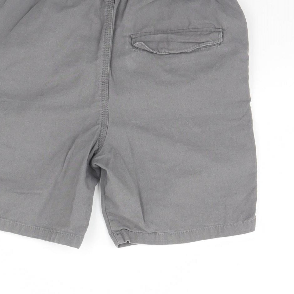 Denim & Co. Boys Grey   Chino Shorts Size 10 Years