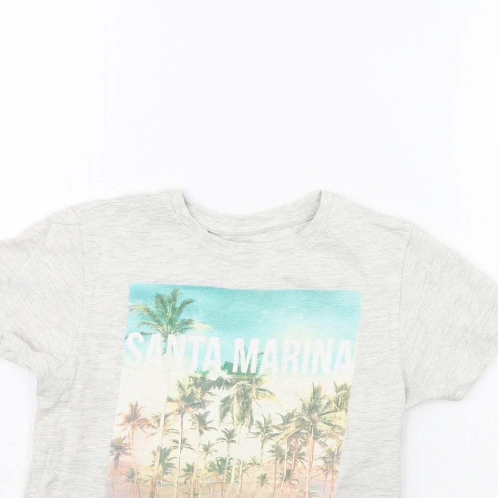 Primark Boys Grey   Basic T-Shirt Size 7 Years