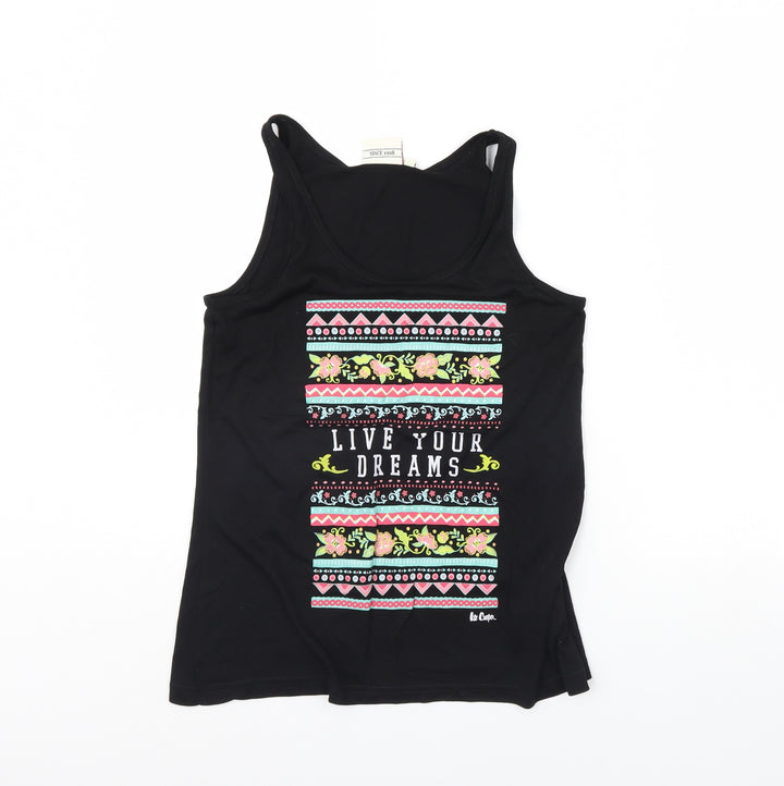 Lee Cooper Womens Black Basic Tank Size 8