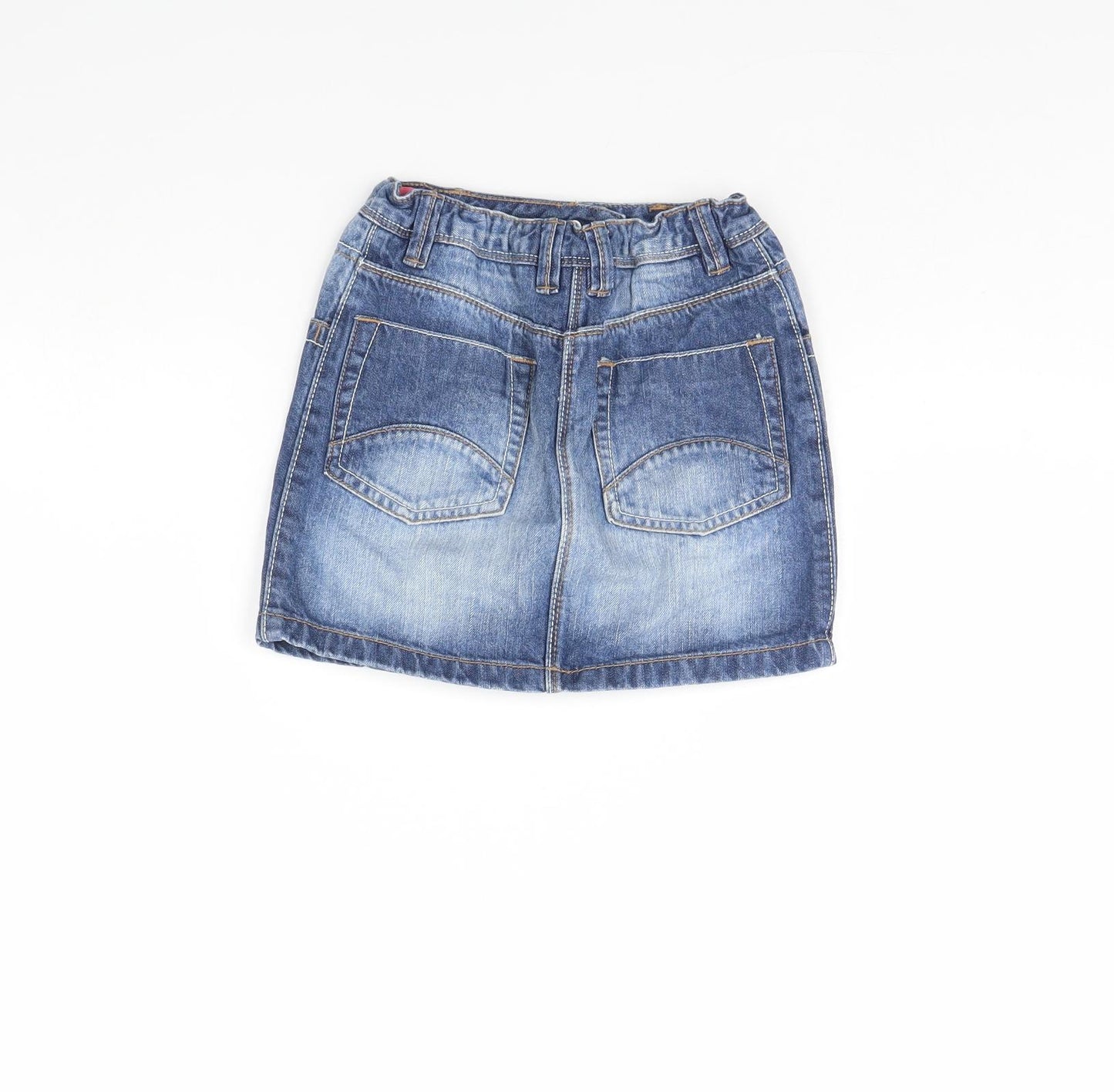 Nutmeg Girls Blue  Denim Mini Skirt Size 7 Years