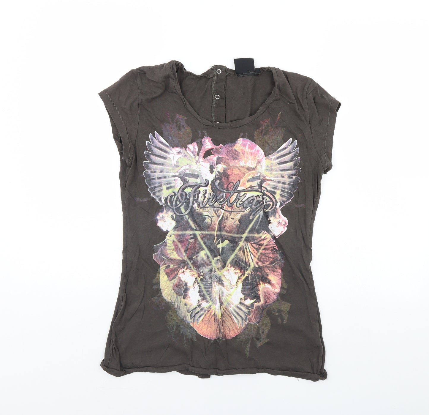 Firetrap Womens Brown   Basic T-Shirt Size M