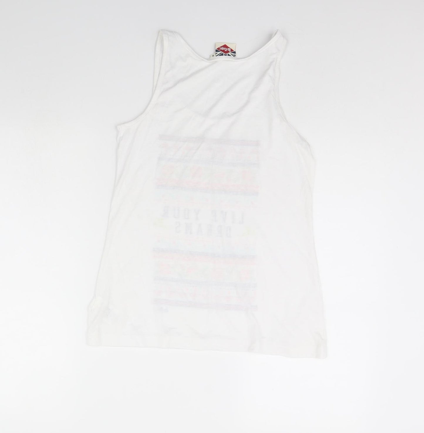 Lee Cooper Womens White   Basic Tank Size 8
