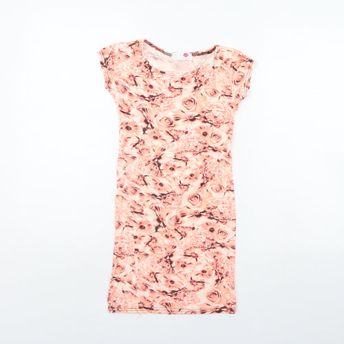 Minx Girls Orange Floral  Mini  Size 9 Years