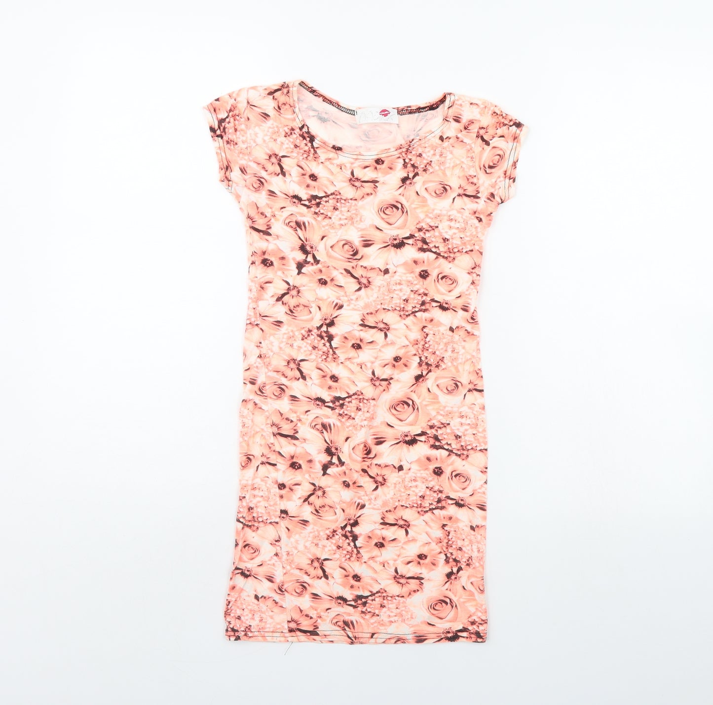 Minx Girls Orange Floral  Mini  Size 9 Years