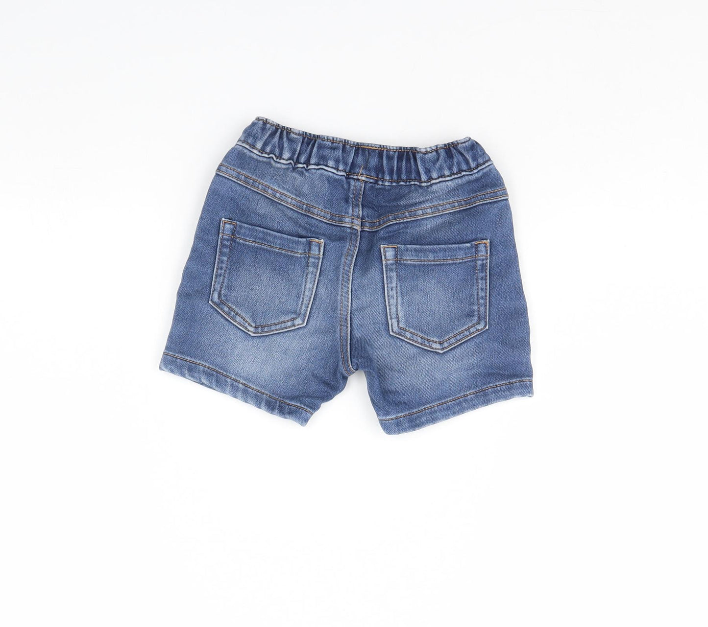 George Boys Blue  Denim Chino Shorts Size 2 Years
