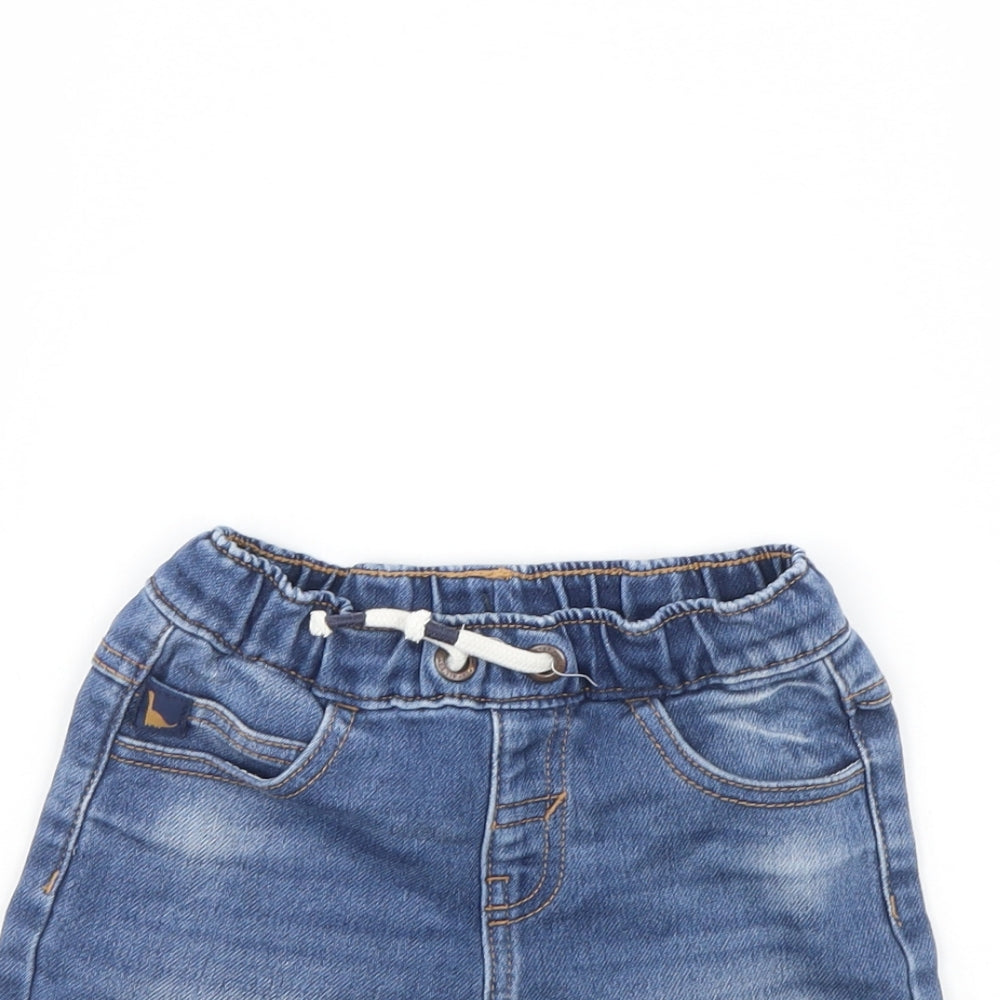 George Boys Blue  Denim Chino Shorts Size 2 Years