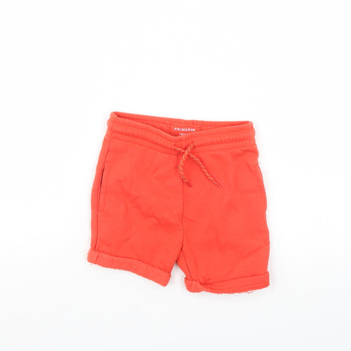 Primark Boys Orange   Sweat Shorts Size 3 Years