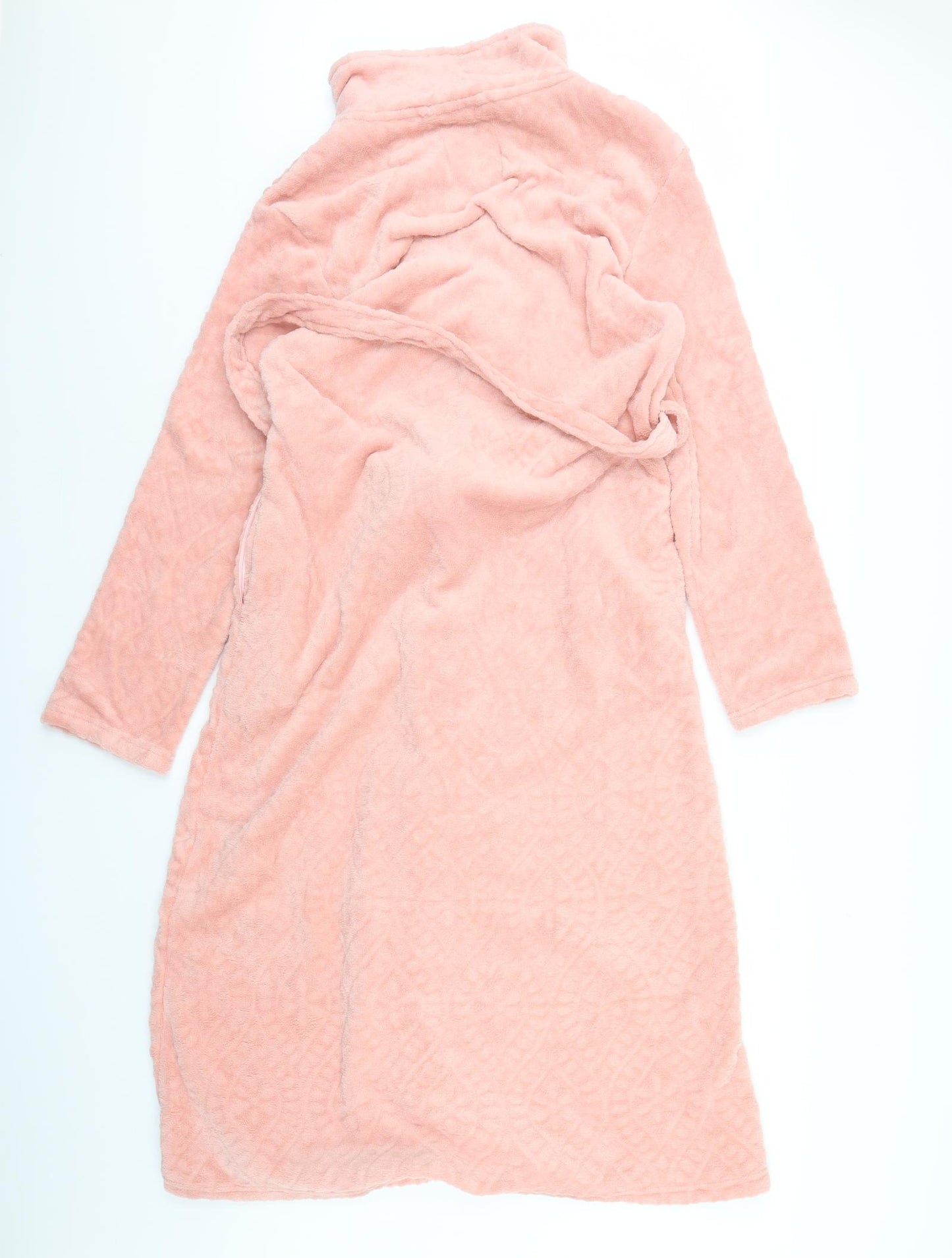 M&Co Womens Pink Solid  Cami Robe Size 16