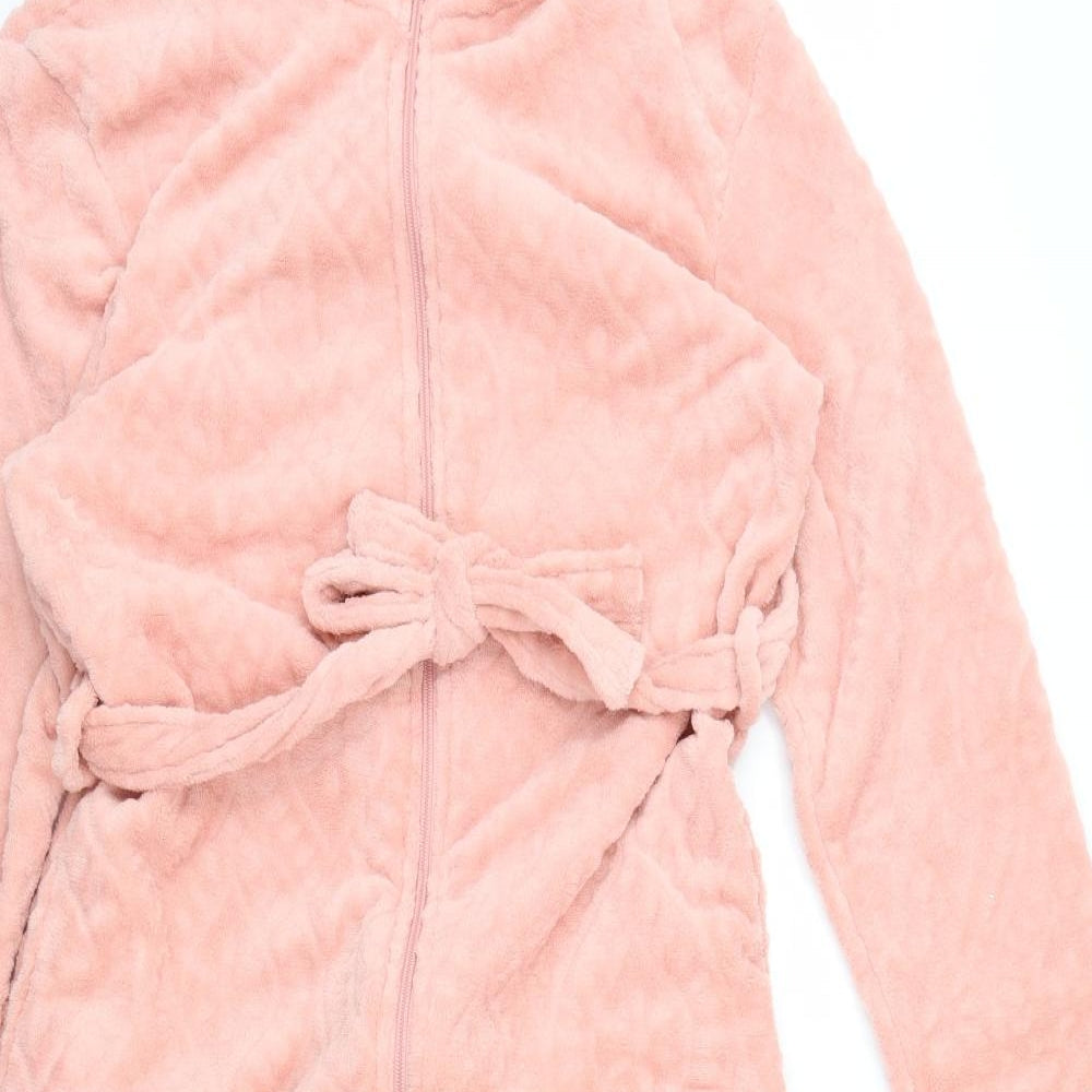 M&Co Womens Pink Solid  Cami Robe Size 16