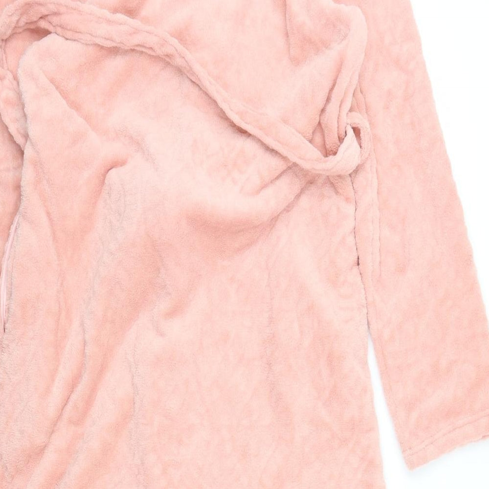 M&Co Womens Pink Solid  Cami Robe Size 16