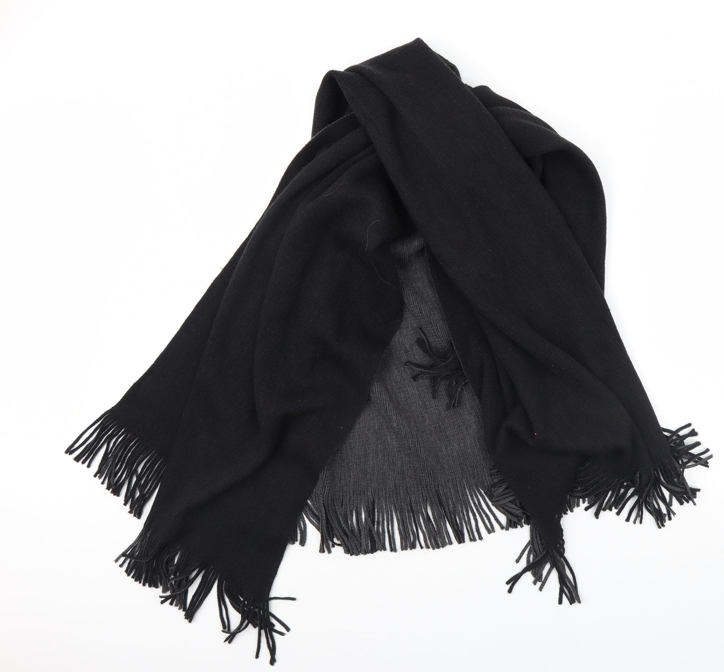 Preworn Womens Black    Scarf