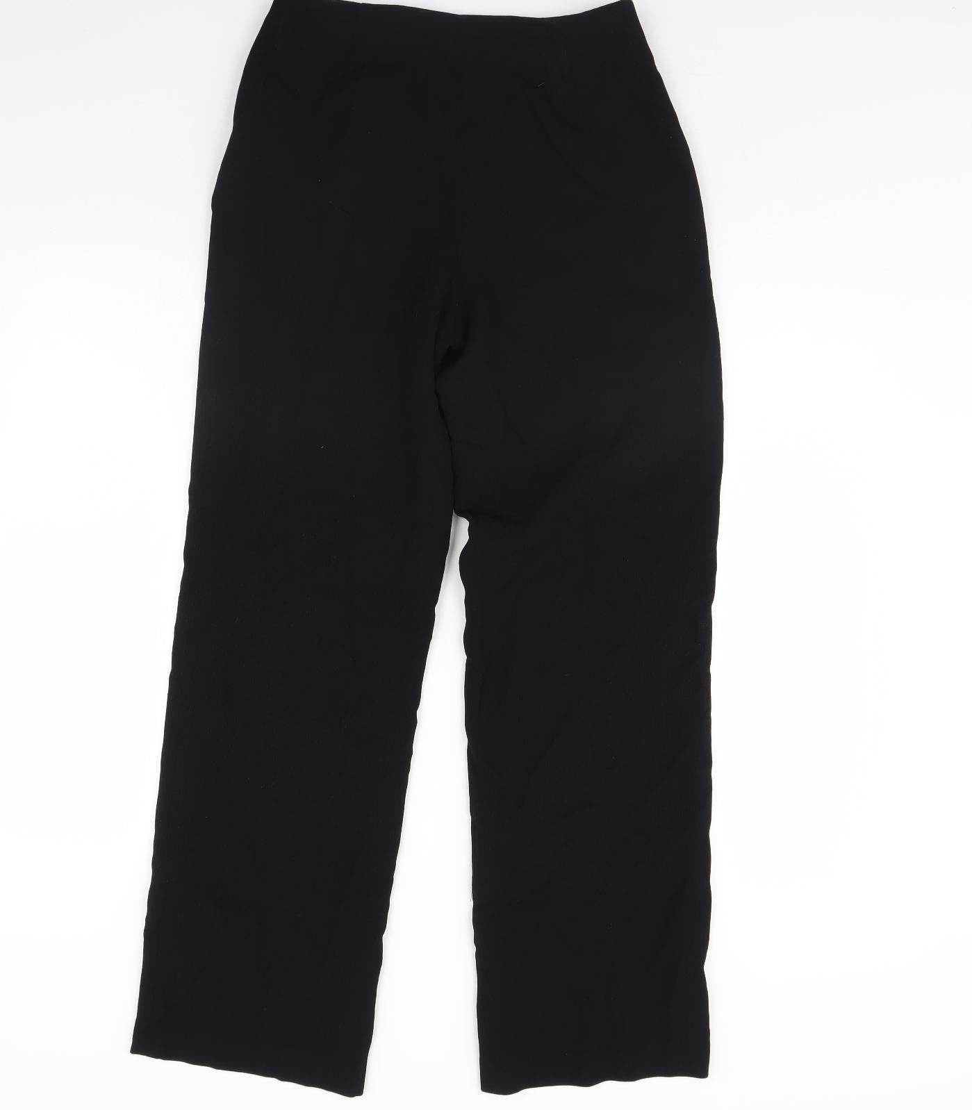 Preworn Womens Black   Trousers  Size 16 L30 in