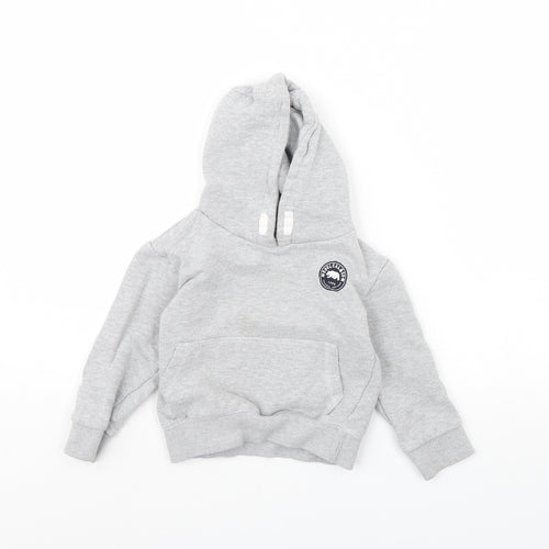 SoulCal&Co Boys Grey   Pullover Hoodie Size 3 Years