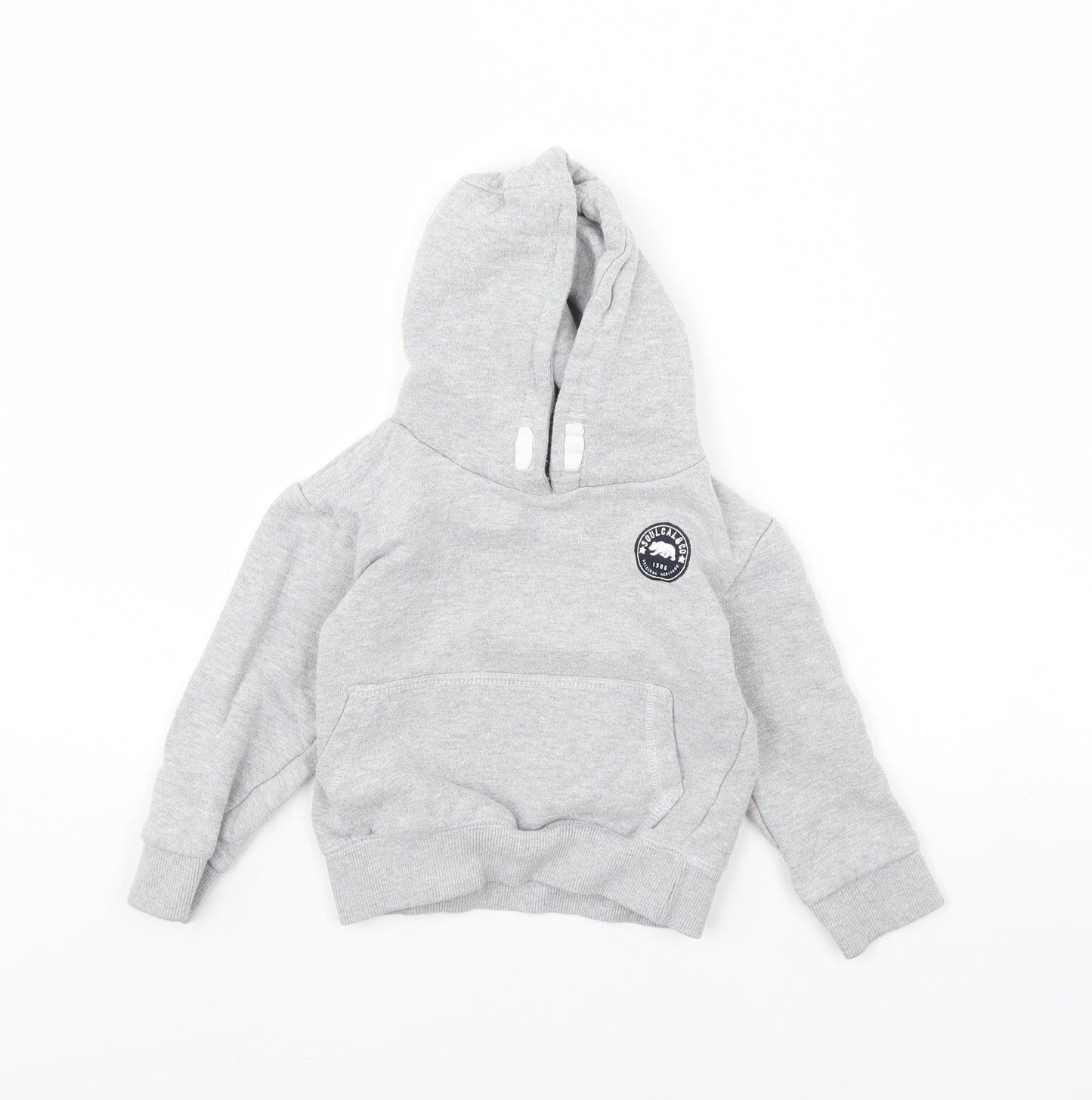 SoulCal&Co Boys Grey   Pullover Hoodie Size 3 Years