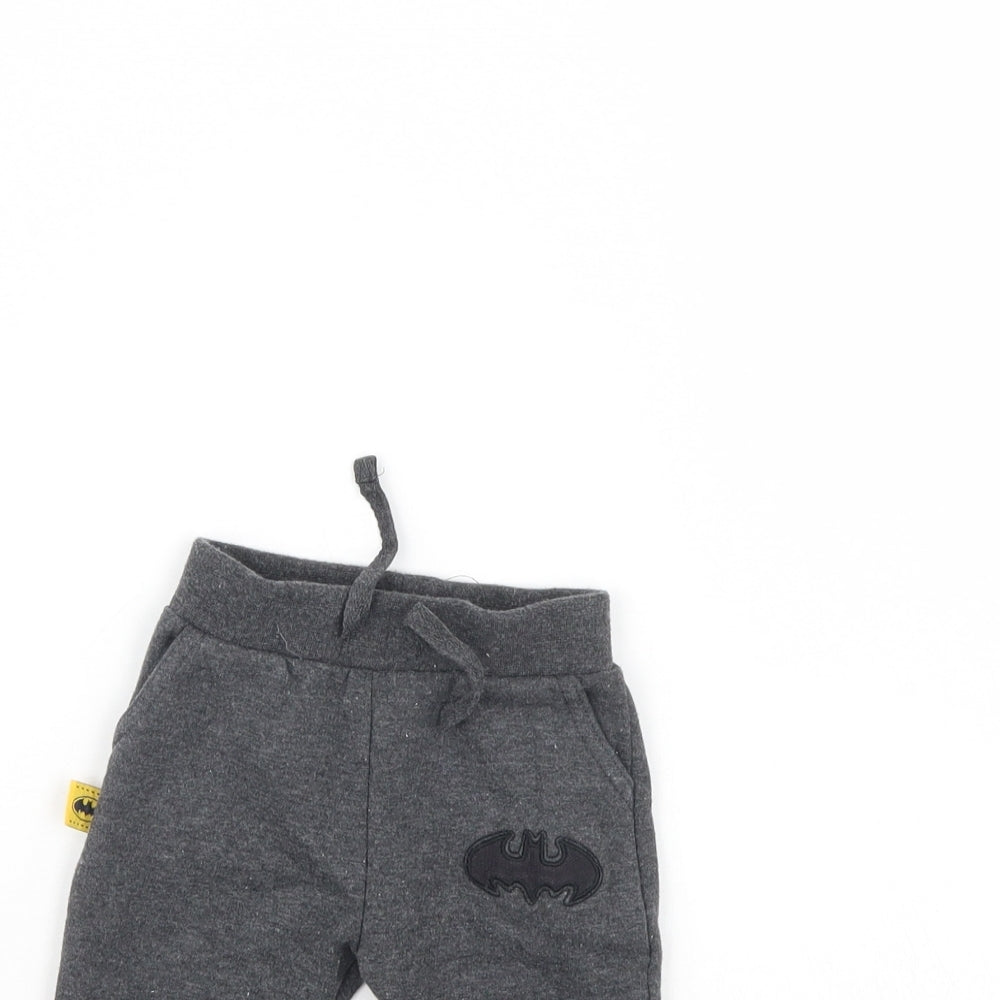 Batman Boys Grey   Jogger Trousers Size 0-3 Months