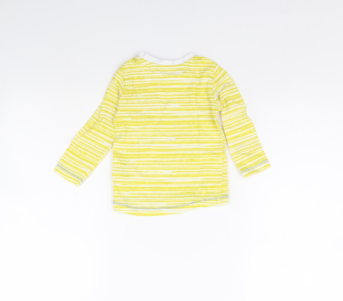 Mothercare Baby Yellow Striped  Basic T-Shirt Size 9-12 Months