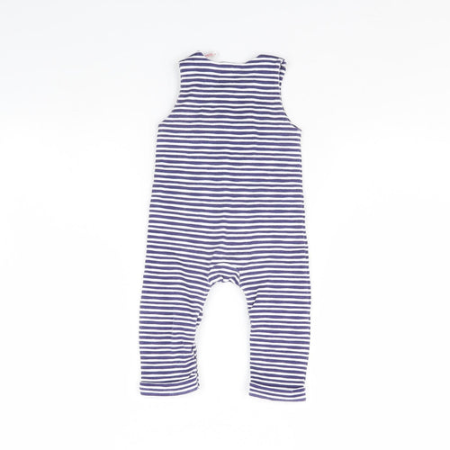 Joules Baby White Striped  Babygrow One-Piece Size 6-9 Months