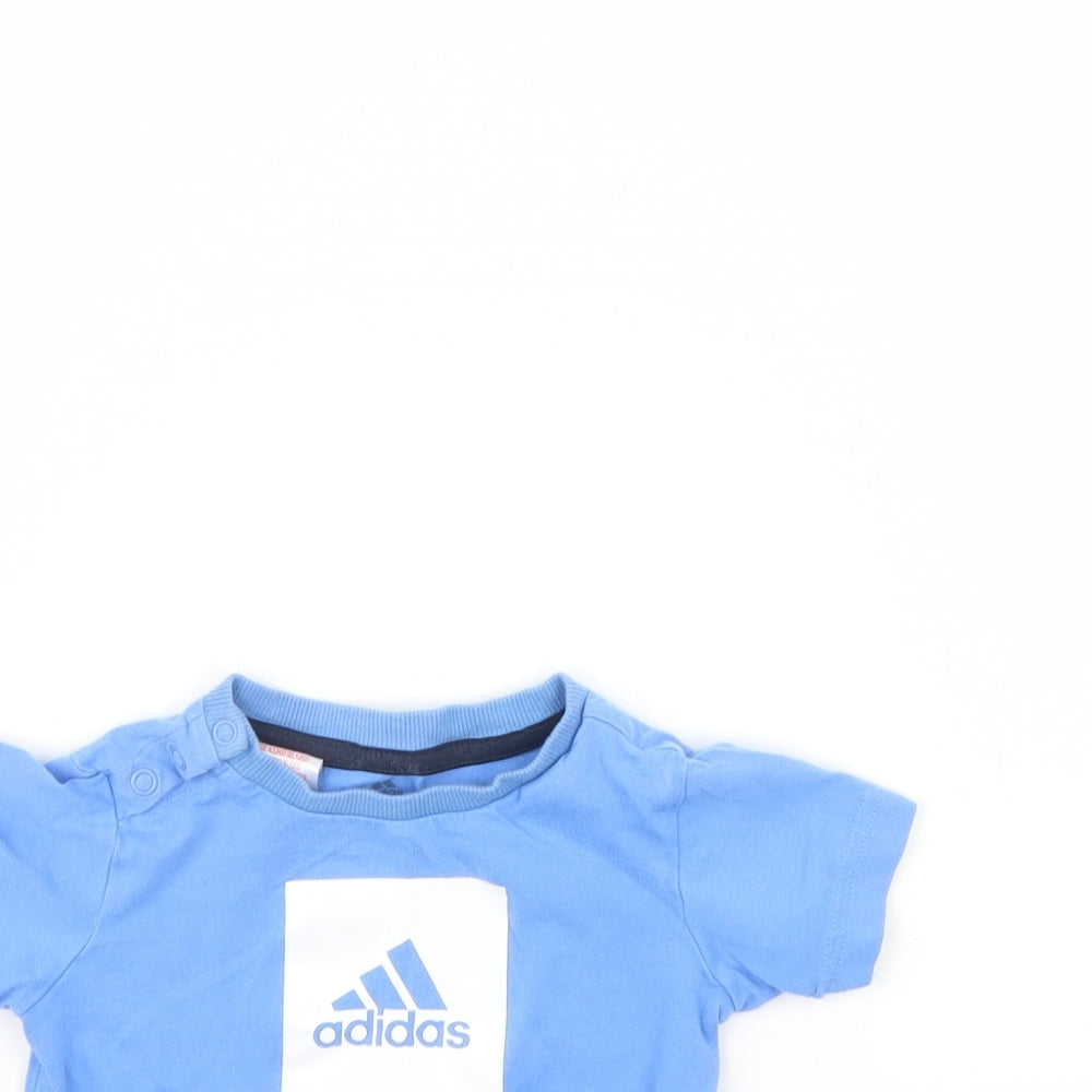 adidas Baby Blue   Basic T-Shirt Size 6-9 Months