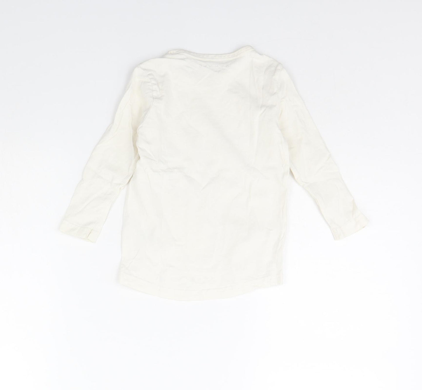 Nutmeg Girls White   Basic T-Shirt Size 2 Years  - BEAR