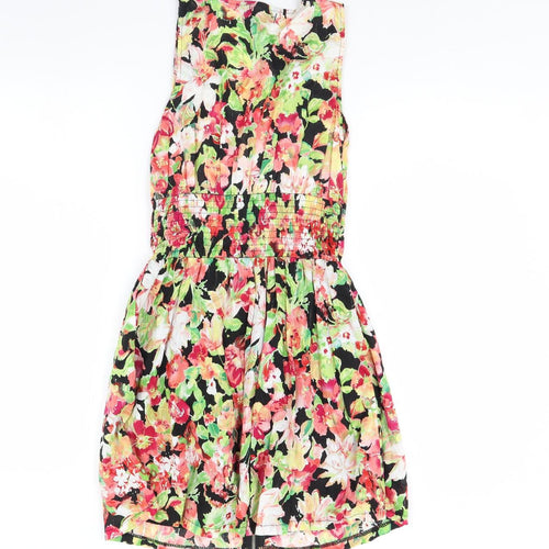 Apricot Womens Black Floral  Mini  Size S