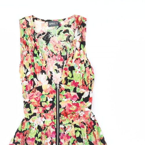 Apricot Womens Black Floral  Mini  Size S