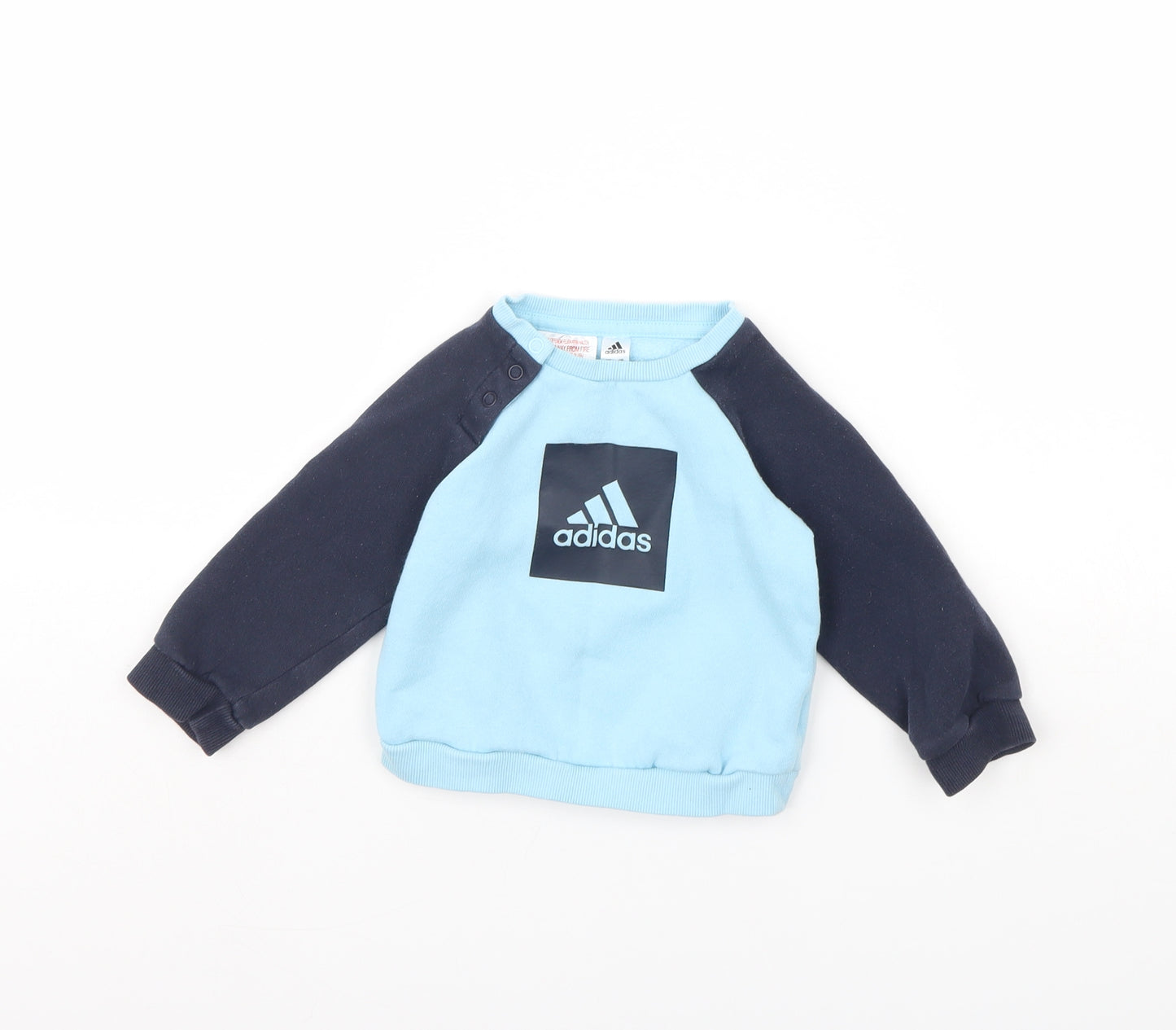 adidas Boys Blue   Pullover Jumper Size 6-9 Months