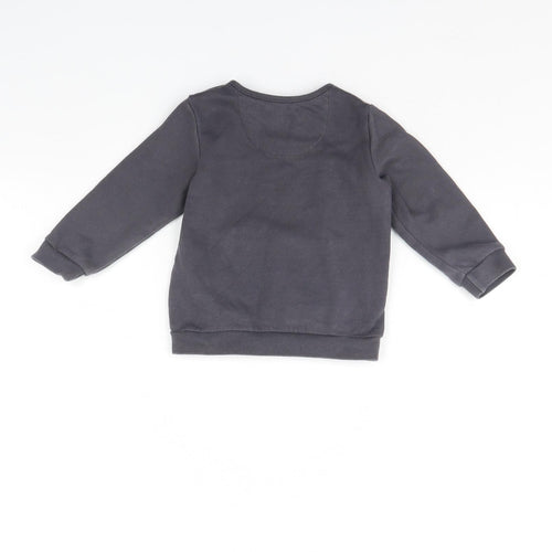 Fred & flo Baby Grey   Pullover Jumper Size 9-12 Months  - Badger
