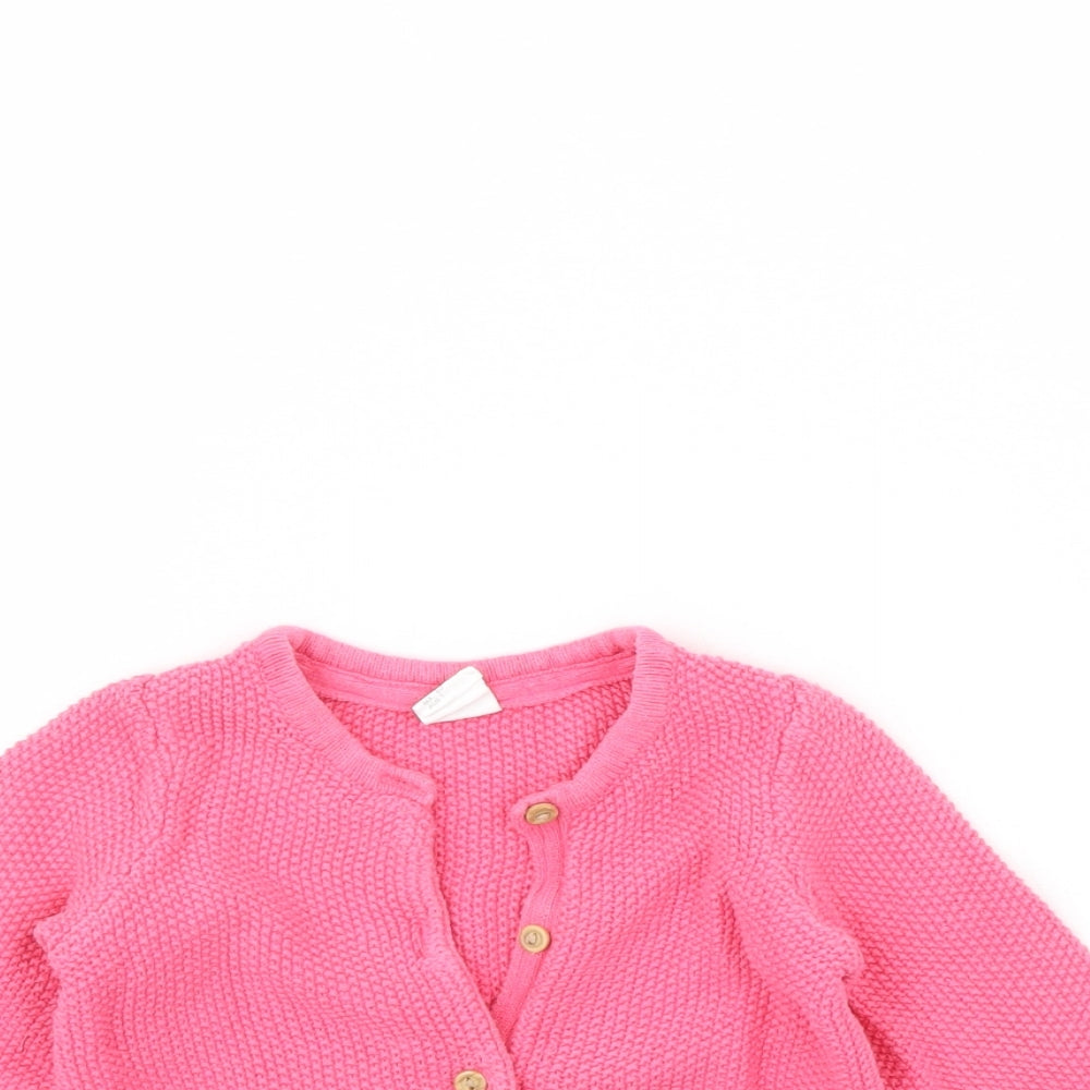 H&M Girls Pink   Jacket  Size 9-12 Months