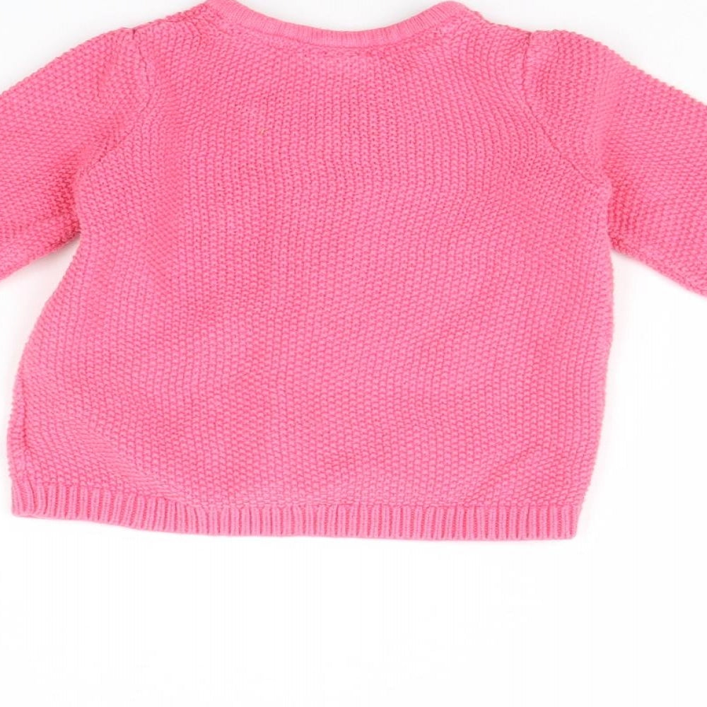 H&M Girls Pink   Jacket  Size 9-12 Months