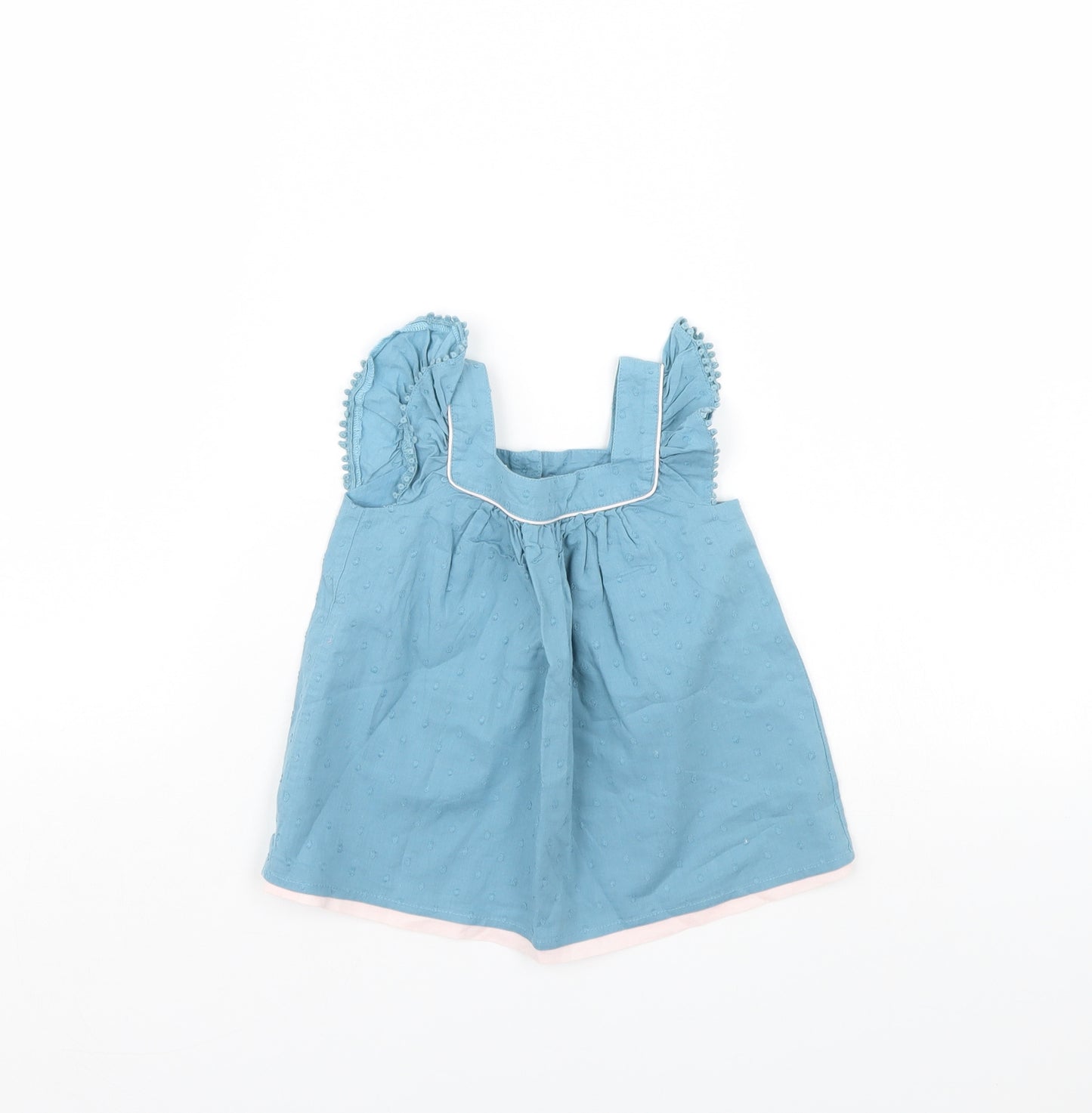 m&s Girls Blue   Shift  Size 9-12 Months