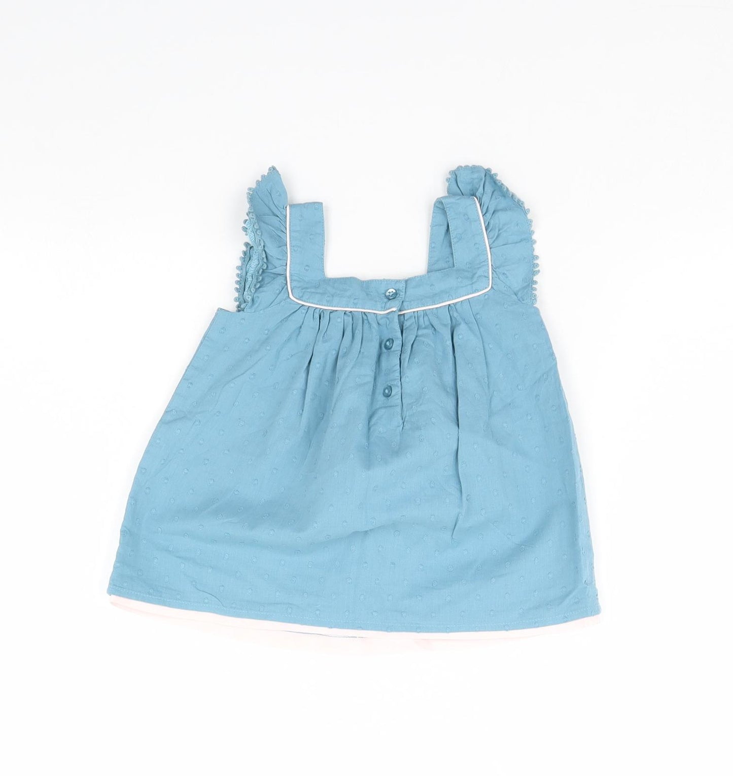 m&s Girls Blue   Shift  Size 9-12 Months