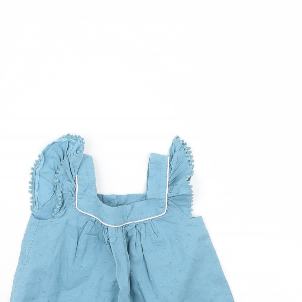 m&s Girls Blue   Shift  Size 9-12 Months