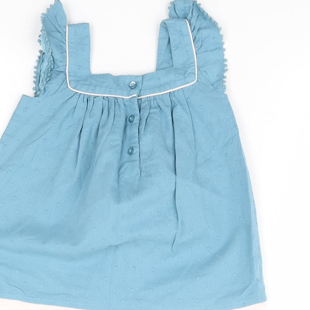m&s Girls Blue   Shift  Size 9-12 Months