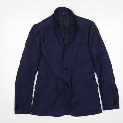 H&M Mens Blue   Jacket Blazer Size 36